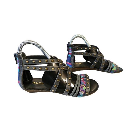 Aldo Women's Black Gladiator Sandals Sz 6 (36) - Picture 3 of 10